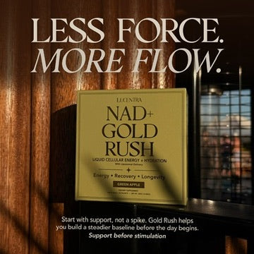 NAD⁺ Gold Rush Daily Liquid NAD⁺ Hydration Shot | 30 sachets | Crisp Green Apple