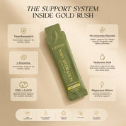 NAD⁺ Gold Rush Daily Liquid NAD⁺ Hydration Shot | 30 sachets | Crisp Green Apple