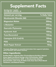 NAD⁺ Gold Rush Daily Liquid NAD⁺ Hydration Shot | 30 sachets | Crisp Green Apple
